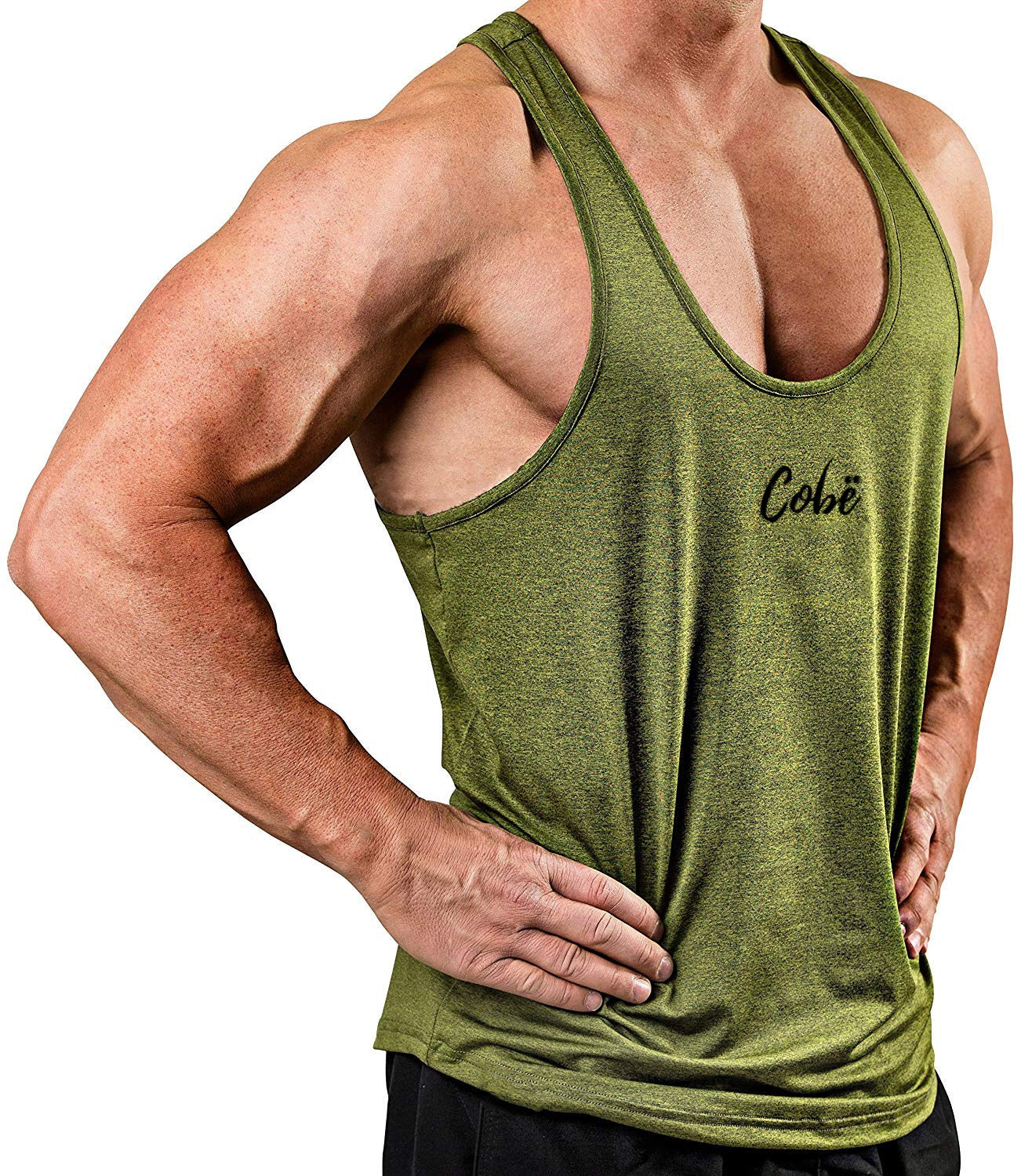 Men’s Workout Vest - Army Green